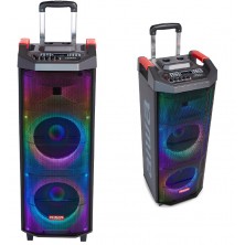 ALTAVOZ PORTATIL 700W KBTUS-710 2 MICROS LUCES