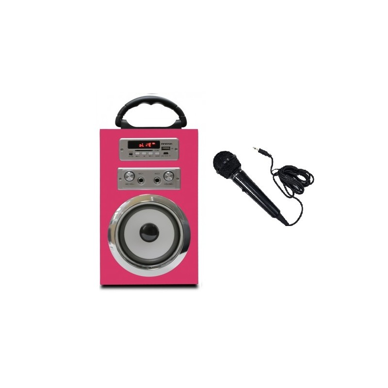 ALTAVOZ BLUETOOTH K8 ROSA +MICRO