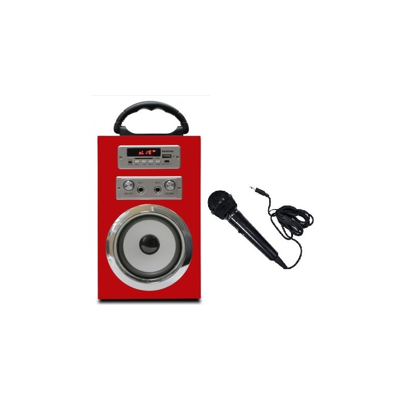 ALTAVOZ BLUETOOTH K8 ROJO +MICRO