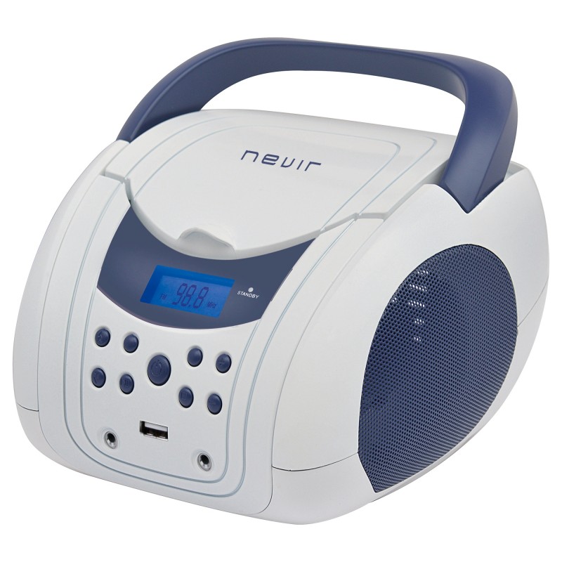 RADIO CD BLUETOOTH NVR-483UB BLANCO/AZUL