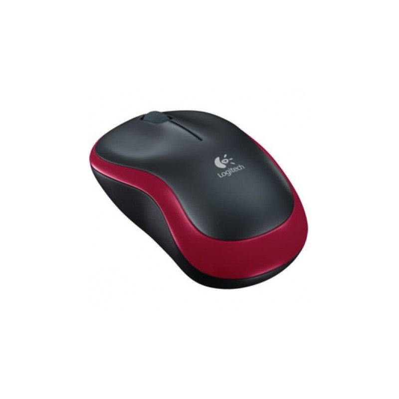 RATON OPTICO USB WIRELESS M185 ROJO