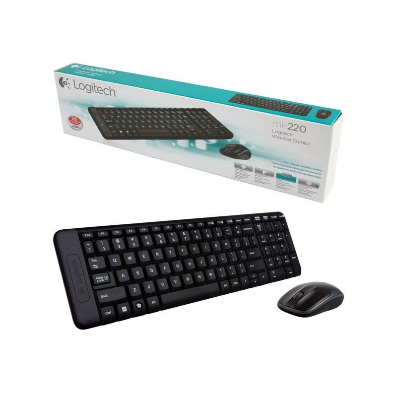 COMBO TECLADO+RATON  MK220 INALAMBRICO